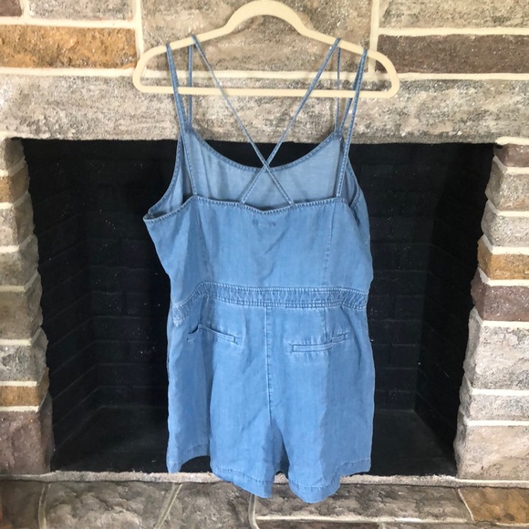 Loft Chambray Romper- Size 14 - Picture 2 of 5